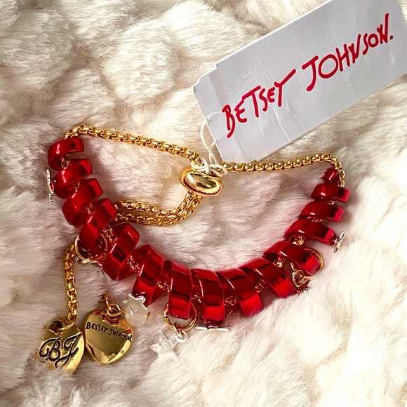 BETSEYS JOHNSON HOLIDAY COIL BRACELET RED NWT - Picture 6 of 12
